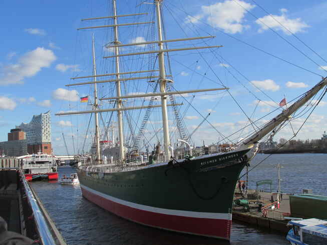 Das Meseumsschiff "Rickmer Rickmers"