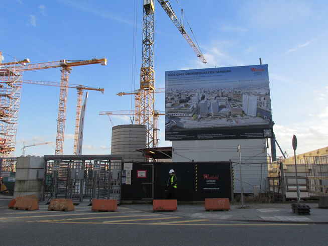 Hafencity Hamburg - viele Baustellen